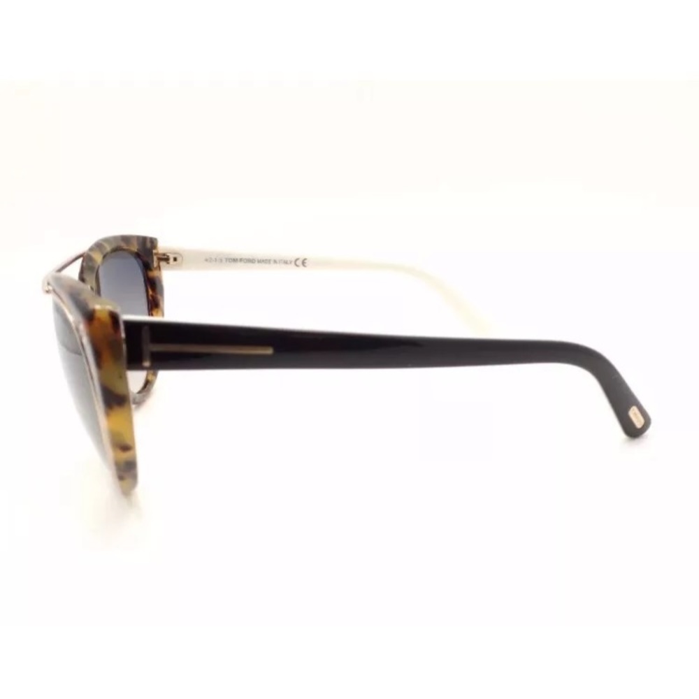 Tom Ford TF 384 56B Edita Havana Cream Grey Fade - Picture 6 of 7